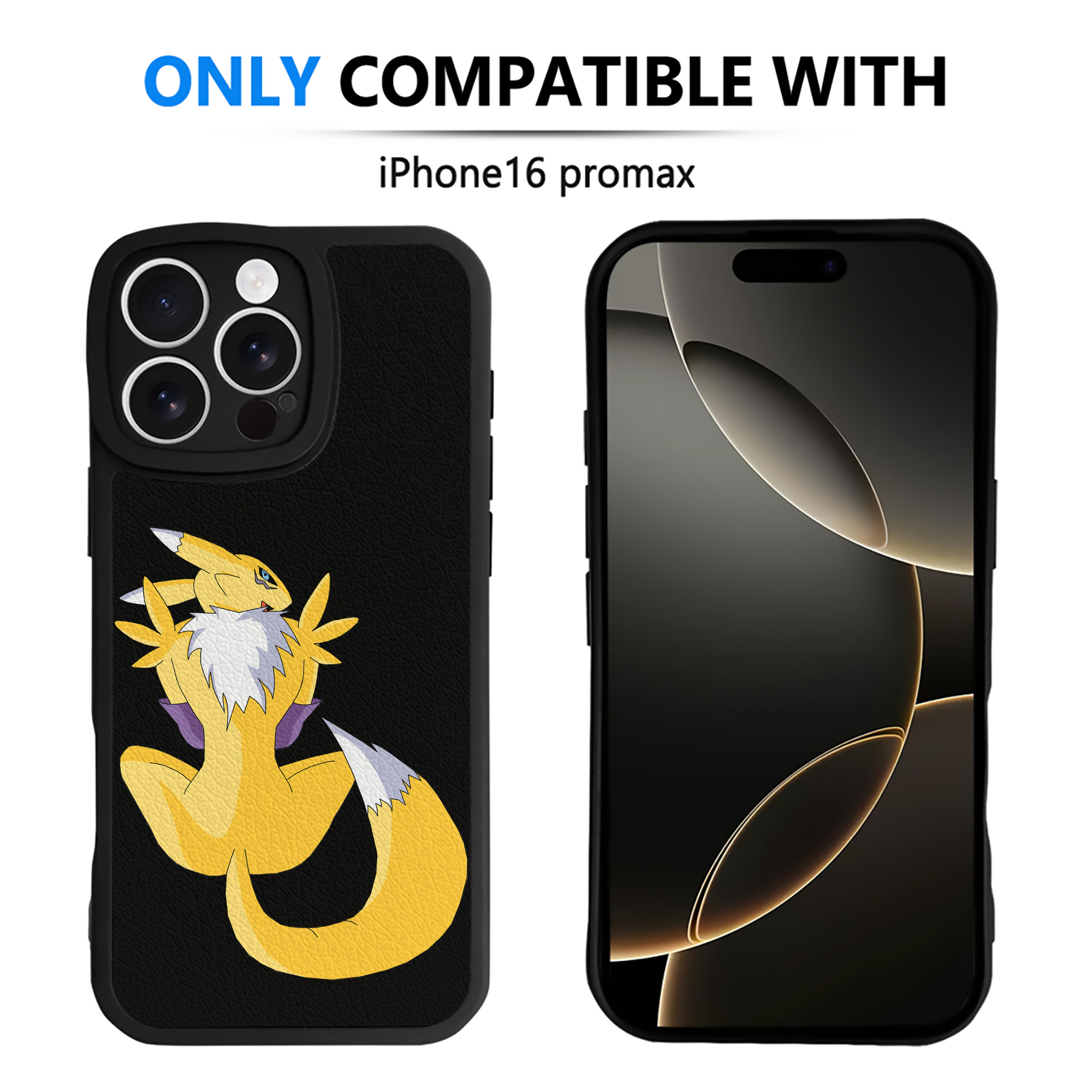 （画像用） Digimon デジタルモンスター/デジモン 【iPhone 16シリーズ対応】シリコンスマホケース（レザー調） 材質：シリコン